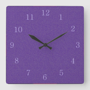 Horloge Carrée Purple on