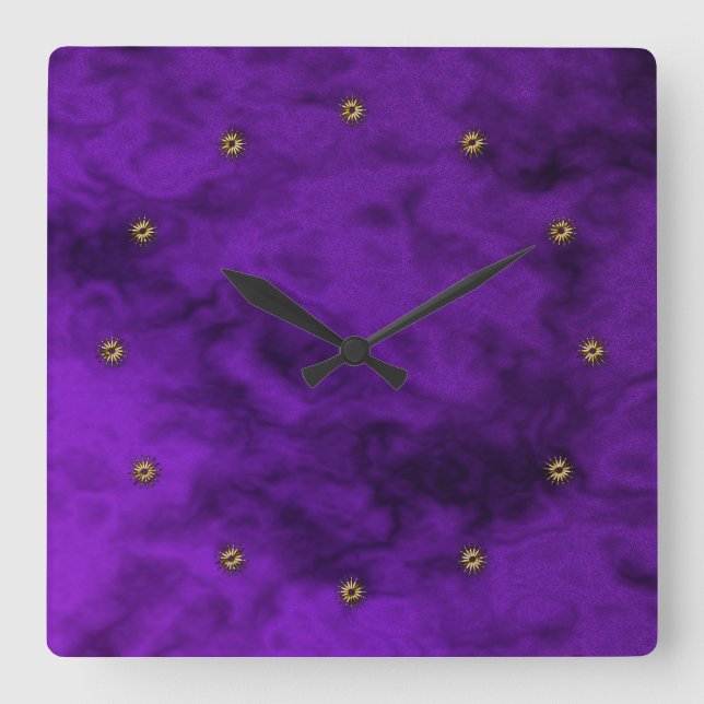 Horloge Carrée purple v (Recto)