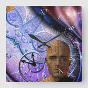 Horloge Carrée Puzzle of time