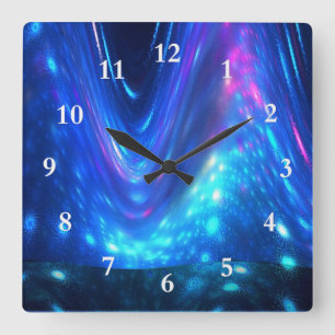 Horloge Carrée Qaanaaq - Lumières du Nord