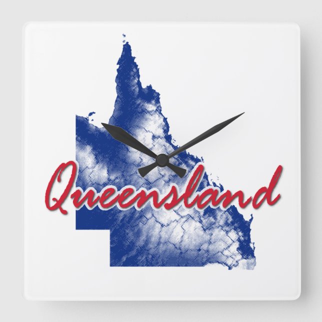 Horloge Carrée Queensland (Recto)