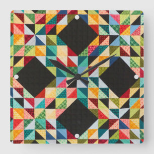 Horloge Carrée Quilter Quilter Motif Americana Craft égout