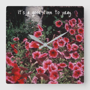 Horloge Carrée Rappel inspirant à la prière