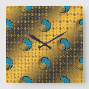 Horloge Carrée Rat d'eau