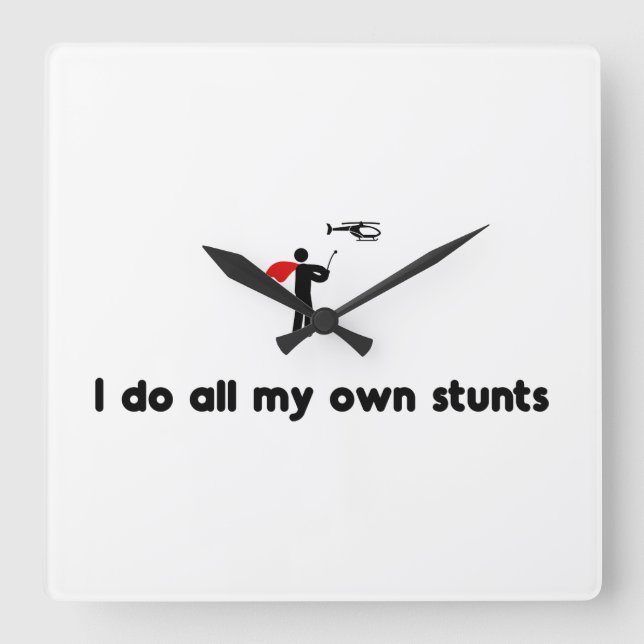 Horloge Carrée RC Helicopter Hero (Recto)