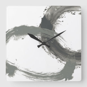 Horloge Carrée Réaction circulaire