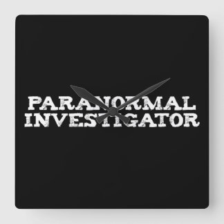 Horloge Carrée Recherche paranormale Chasse aux fantômes