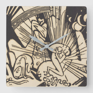 Horloge Carrée Réconciliation Versoehnung de Franz Marc