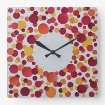 red orange yellow dots 