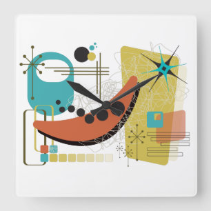 Horloge Carrée Redux rétro classique