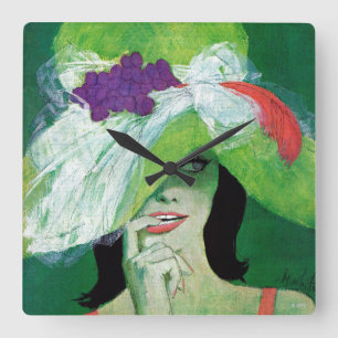 Horloge Carrée Regard de l'autre manière