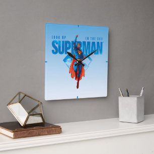 Horloge Carrée Regarde ça, Superman