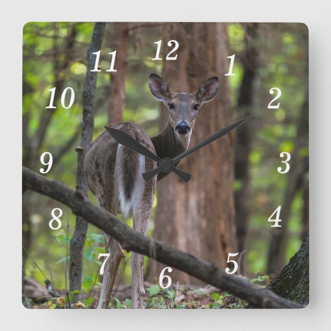 Horloge Carrée Regarder l'horloge murale peinte (Recto)