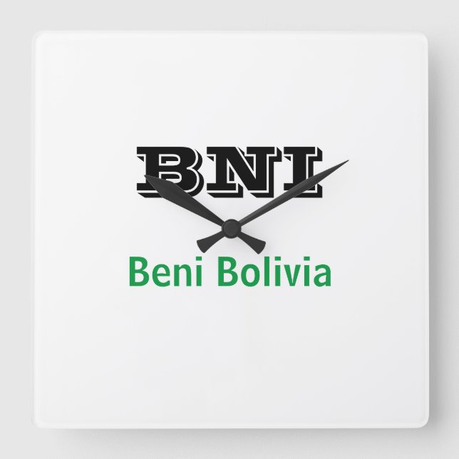Horloge Carrée Reloj BNI Beni Bolivia (Recto)