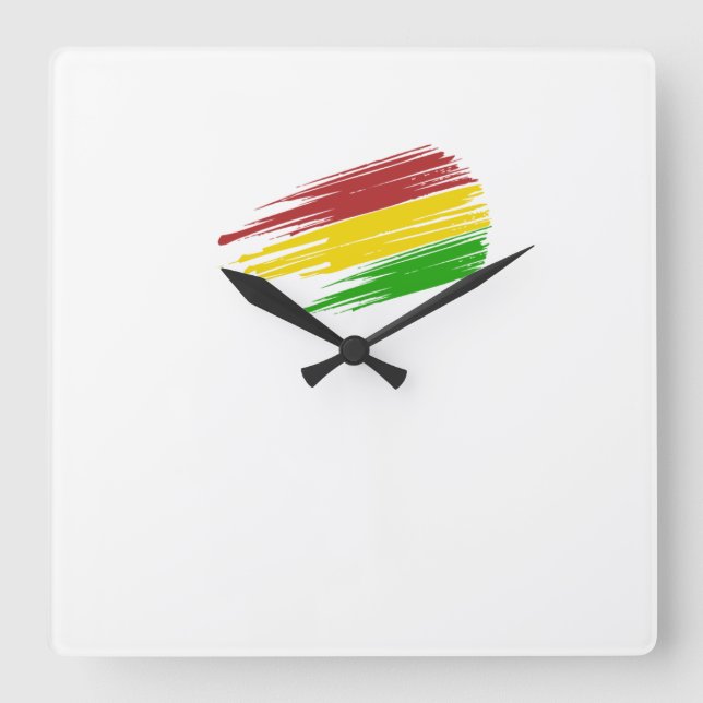 Horloge Carrée Reloj Bolivia (Recto)