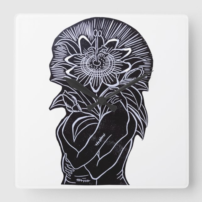 Horloge Carrée Reloj de pared (Recto)