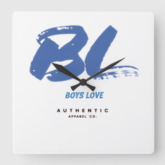 Horloge Carrée Reloj de pared Logo BL