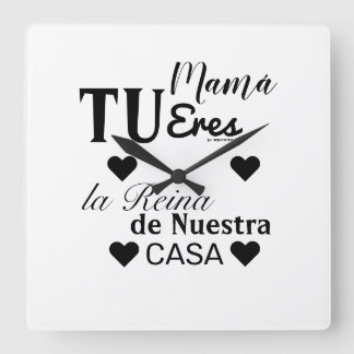 Horloge Carrée reloj dia de la madre