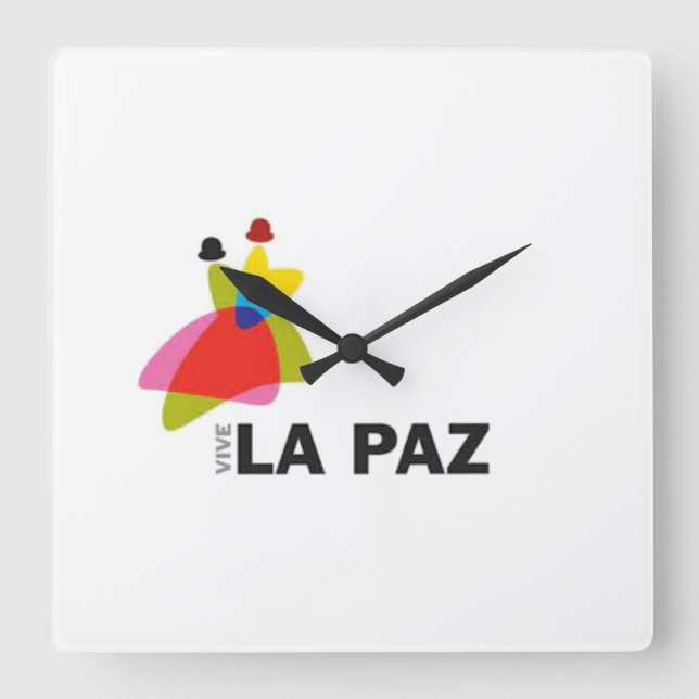 Horloge Carrée Reloj vive La Paz (Recto)