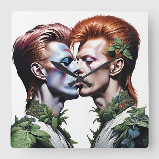 Horloge Carrée Relojes de pared, Hombres Parejas (Recto)