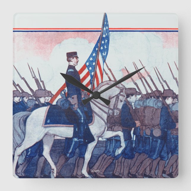 Horloge Carrée Repris : Une histoire de guerre aux Philippines (Recto)