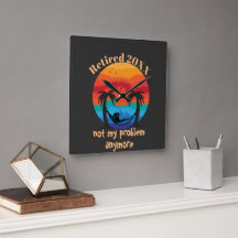 Retraité/Pas mon problème Plus d'horloge Hammock