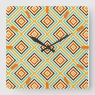 Horloge Carrée retro vintage pating