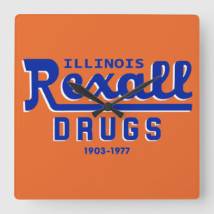 Horloge Carrée Rexall Drugs of Illinois - 1903-1977