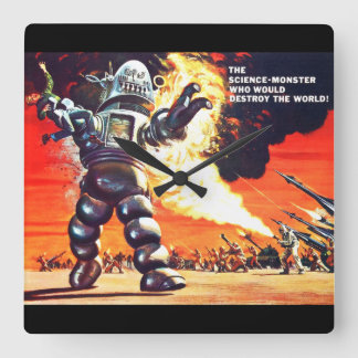 Horloge Carrée Robot