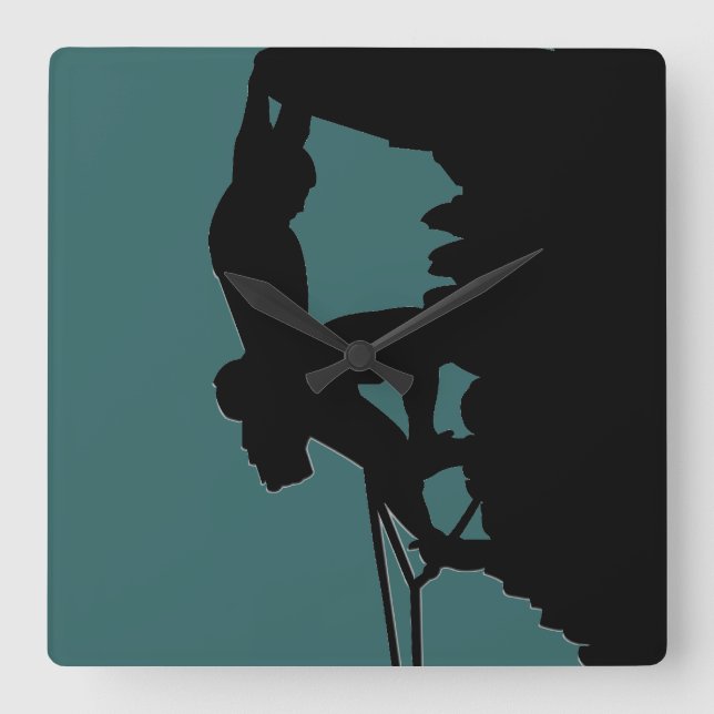 Horloge Carrée Rock climbing clock (Recto)