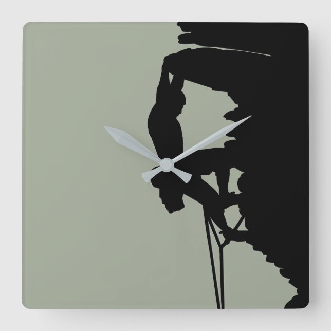 Horloge Carrée Rock climbing clock (Recto)
