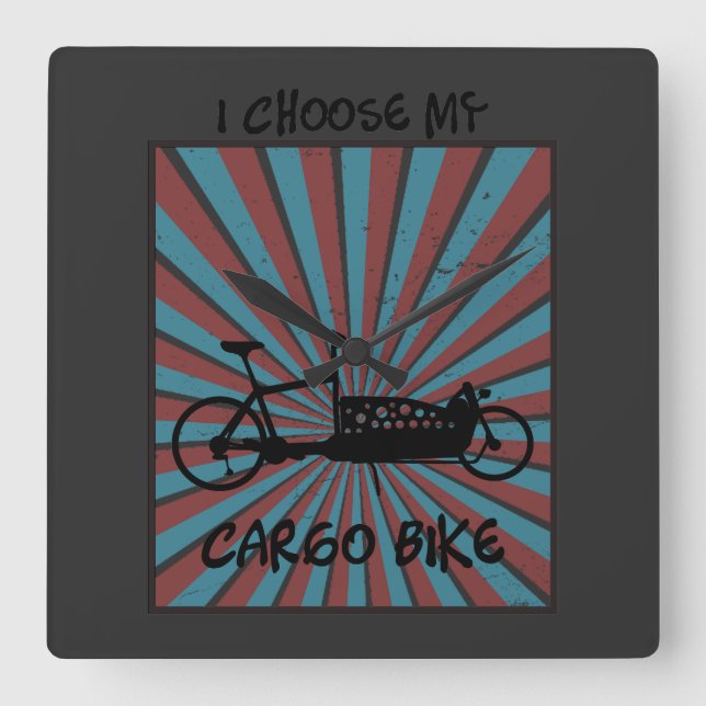 Horloge Carrée Roue de charge dans l'oeil avec des rayons et prov (Recto)