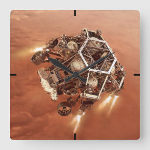 Horloge Carrée Rover de persévérance à la mise en marche des mote