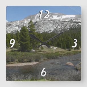 Horloge Carrée Ruisseau de montagne de High Country II à Yosemite