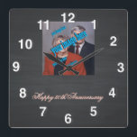 Horloge Carrée Rustic Chalkboard<br><div class="desc">Sans parti pris et quadrangulaire,  comme dit le proverbe. Garde ta chemise. Ils ont essayé très dur de boire comme un chaser. Tout sauf le bassin de sculpture est entré dans ce design. Elle était aussi détendue qu'une rutabaga vraiment farouche.</div>