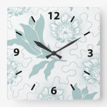 Rustique Vintage Turquoise Blanc Style Ferme Flora