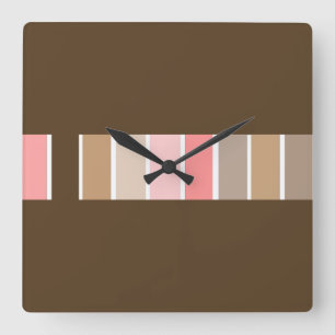 Horloge Carrée Sable De Plage Brown Sombre
