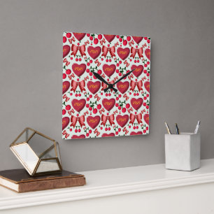 Horloge Carrée Sac fourre-tout