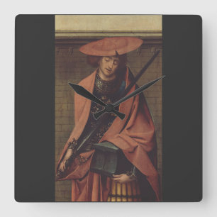 Horloge Carrée Saint Adrien de Nicomédie Résolution du martyr Art