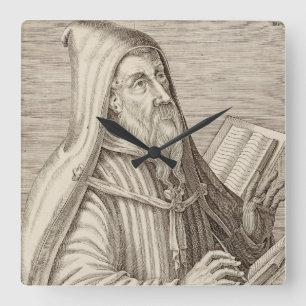 Horloge Carrée Saint Augustin d'Hippone Docteur de l'Église