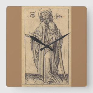 Horloge Carrée Saint Jude Thaddée l'Apôtre et frère de Jésus