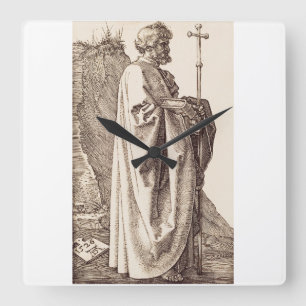 Horloge Carrée Saint Philippe l'apôtre par Albrecht Dürer