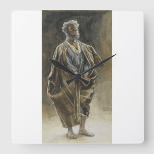 Horloge Carrée Saint Pierre Apôtre par James Tissot