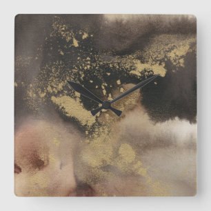 Horloge Carrée Saisons de montagne