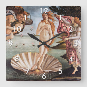 Horloge Carrée Sandro Botticelli - Naissance de Vénus