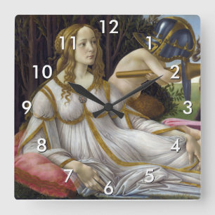 Horloge Carrée Sandro Botticelli - Vénus et Mars