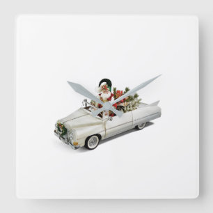 HORLOGE CARRÉE **SANTA IN CONVERTABLE** CLOCK