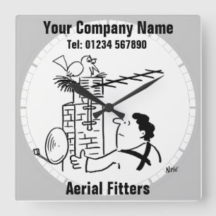 Horloge Carrée Satellite Dish or Aerial Fitter & Aerial Fitting