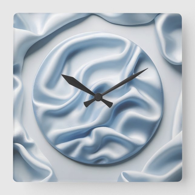 Horloge Carrée satin froissé (Recto)