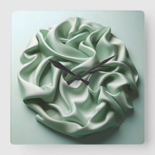 Horloge Carrée satin froissé